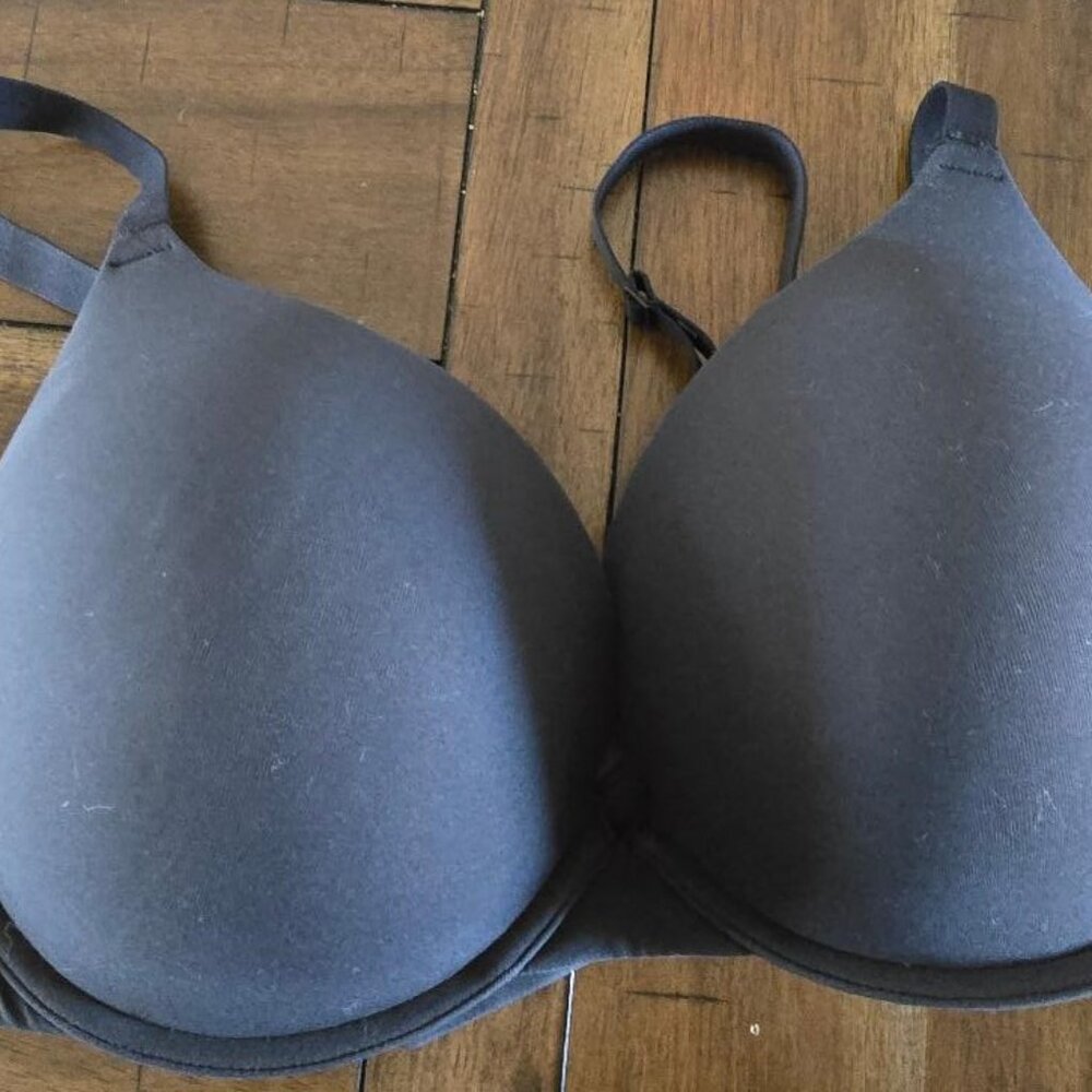 SKIMS Fits Everybody Push Up Demi Bra Onyx Sz 38D NWOT